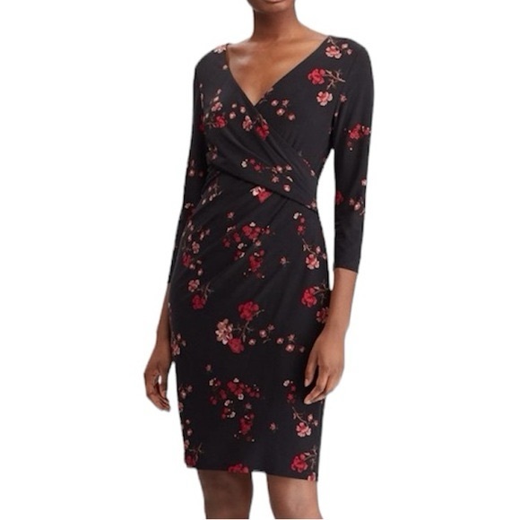 Ralph Lauren Floral Black Dress - Picture 5 of 11